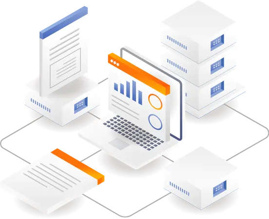 Analyse de base de données cloud  Illustration