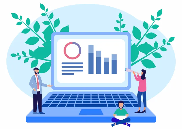 Analyse de la croissance de l'entreprise  Illustration