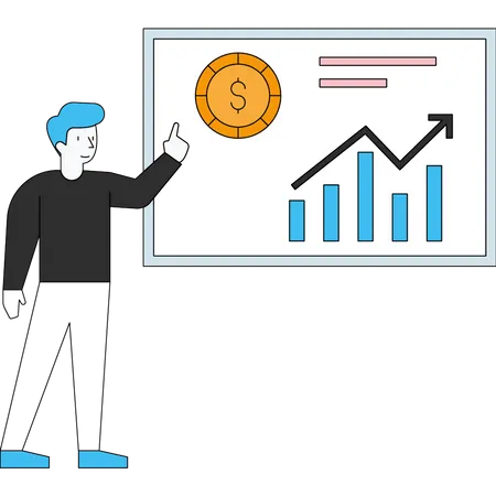 Analyse de la croissance de l'entreprise  Illustration