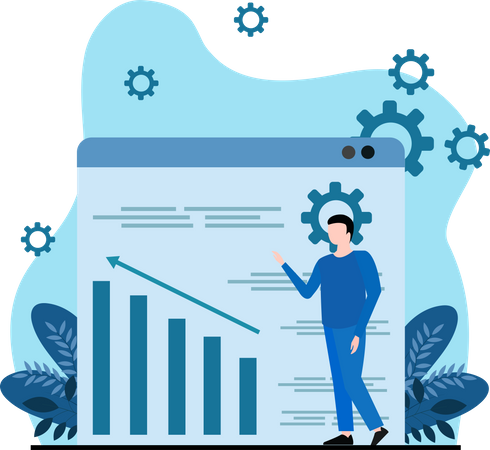 Analyse de la croissance des entreprises  Illustration