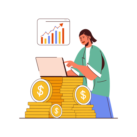 Analyse de la croissance des entreprises  Illustration