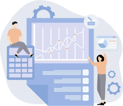 Analyse de la croissance marketing  Illustration