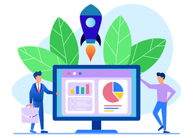 Analyse de démarrage d'entreprise  Illustration