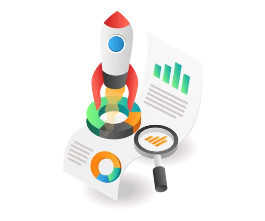 Analyse de démarrage d'entreprise  Illustration