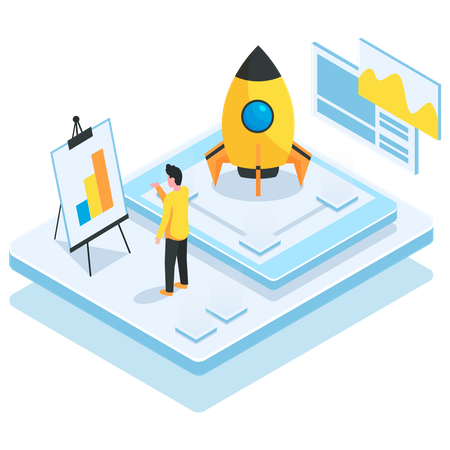 Analyse de démarrage d'entreprise  Illustration