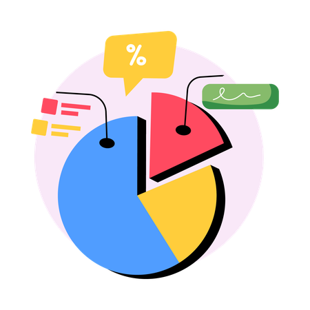 Analyse de diagramme circulaire  Illustration