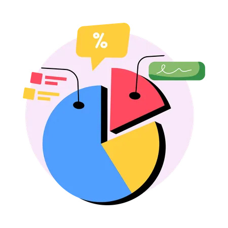 Analyse de diagramme circulaire  Illustration