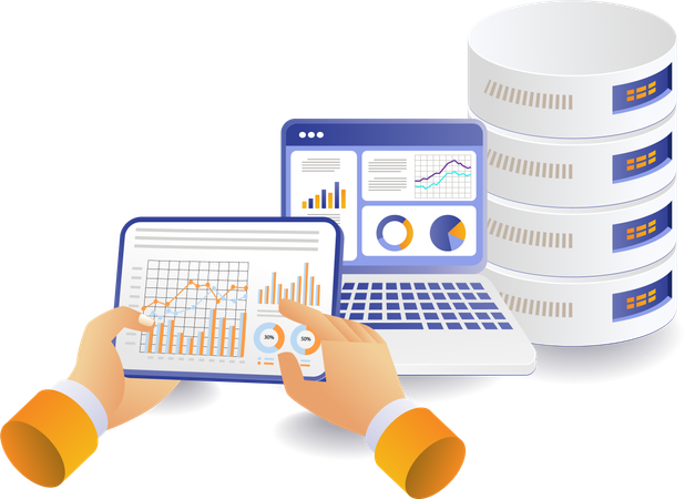 Serveur de base de données d'analyse de données  Illustration