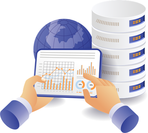 Serveur de base de données d'analyse de données  Illustration