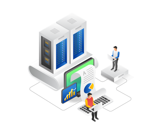 Analyse des données cloud  Illustration