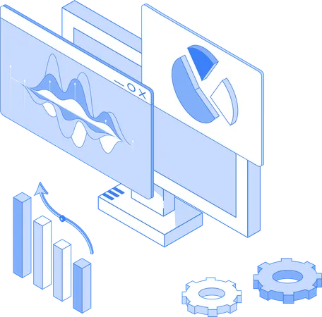 Analyse de données en ligne  Illustration