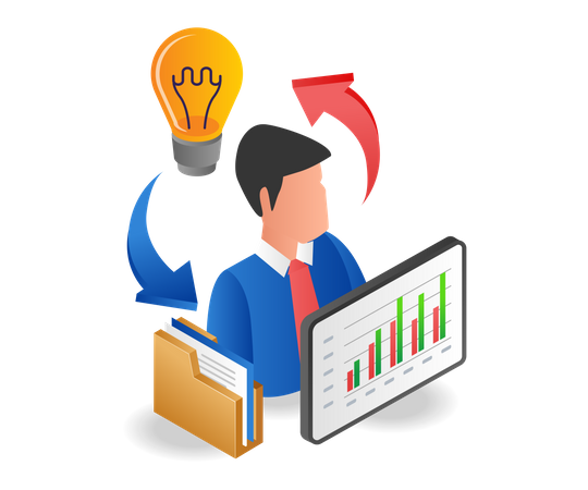 Idées de données d'analyse de données  Illustration