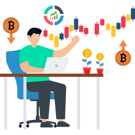 Analyse féminine sur l'investissement cryptographique  Illustration