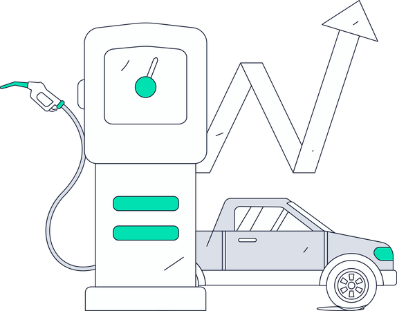 Analyse de la croissance des stations-service  Illustration