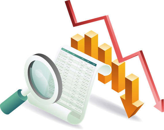 Analyse de la baisse des performances des entreprises  Illustration