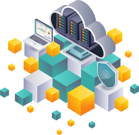 Analyse de la sécurité de la blockchain dans les infrastructures de serveurs cloud  Illustration