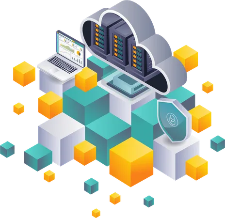 Analyse de la sécurité de la blockchain dans les infrastructures de serveurs cloud  Illustration