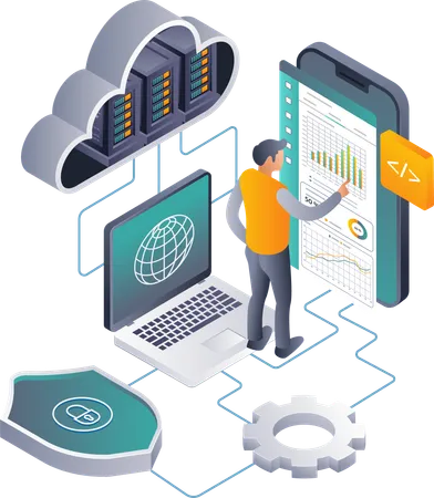 Analyse de la sécurité des données dans les environnements de serveur cloud  Illustration