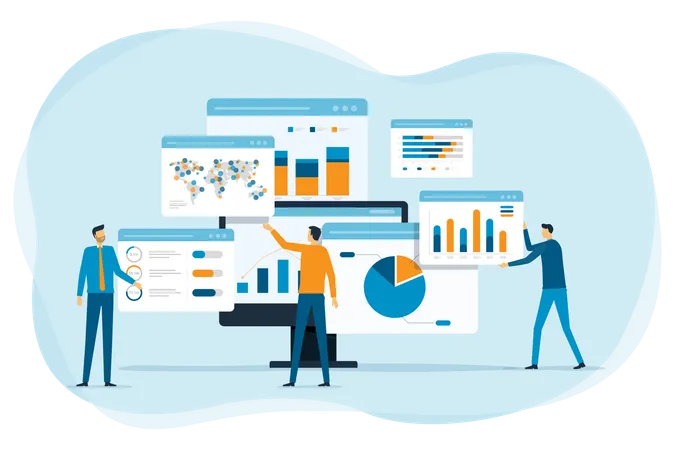 Analyse de l'équipe commerciale  Illustration