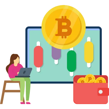 Analyse du marché des bitcoins  Illustration