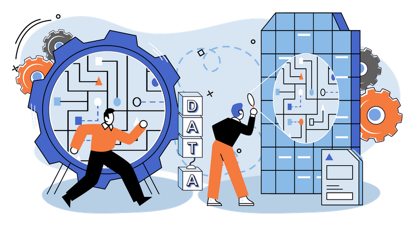 Analyse de mégadonnées  Illustration