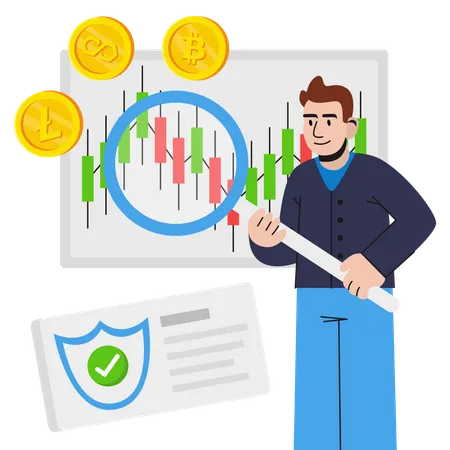 Analyse de crypto-monnaie  Illustration