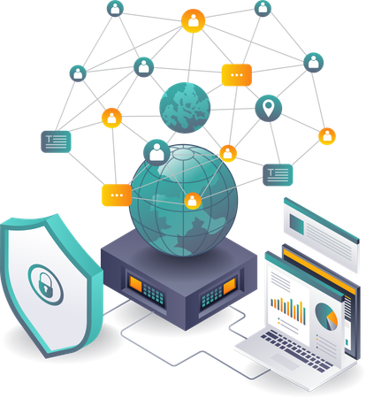 Analyse globale de la sécurité du réseau des serveurs informatiques  Illustration