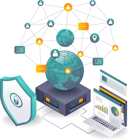 Analyse globale de la sécurité du réseau des serveurs informatiques  Illustration