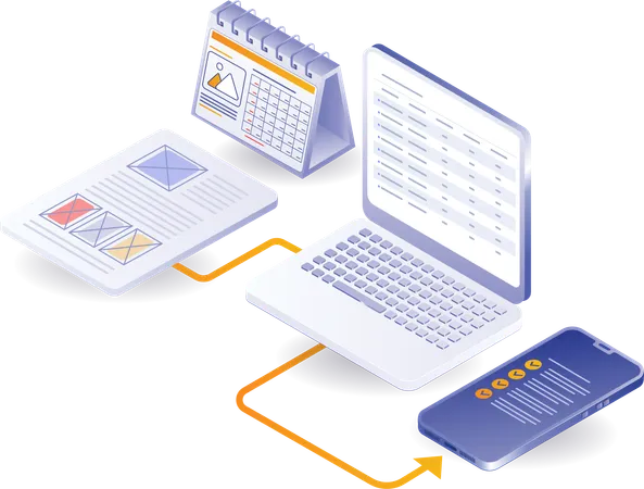 Analyse der neuesten Startfrist für Startup-Geschäftsanwendungen  Illustration