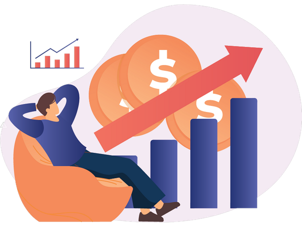 L'analyse des bénéfices de l'entreprise montre les bénéfices de l'entreprise  Illustration