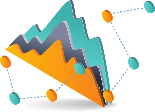 Analyse des données de progression de l'entreprise  Illustration