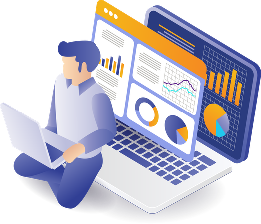 Analyser des données d'entreprise  Illustration