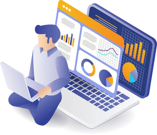 Analyser des données d'entreprise  Illustration