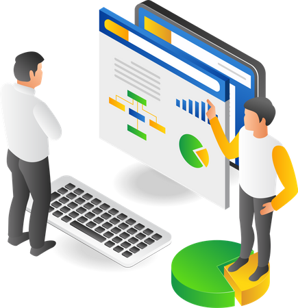 Analyser des données d'entreprise  Illustration