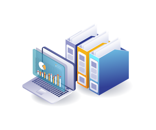 Analyse des données commerciales de l'entreprise  Illustration