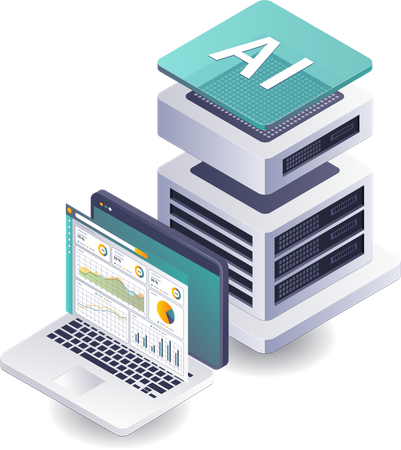 Analyser les données du serveur à l'aide de l'intelligence artificielle  Illustration