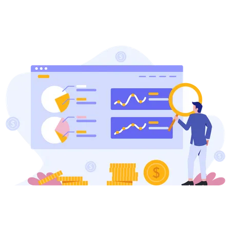 Analyse et statistiques de données financières  Illustration