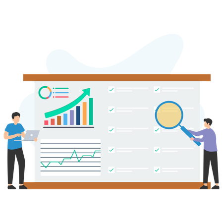 Analyse des plans d'entreprise  Illustration