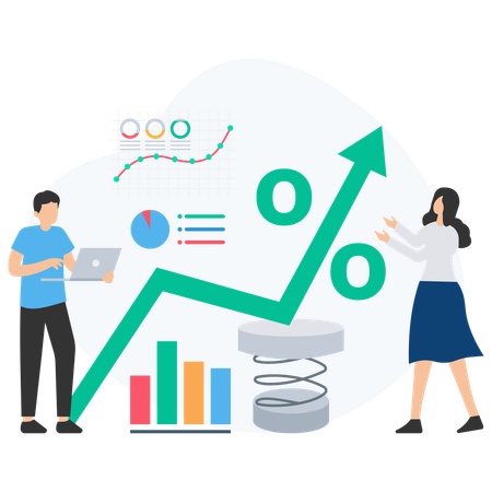 Analyse des taux d'intérêt du marché  Illustration