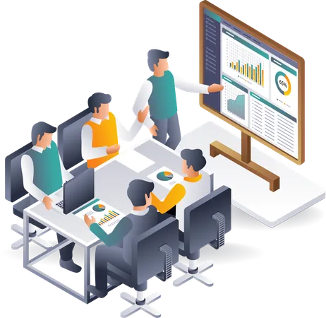 Analyser les tendances de croissance des entreprises  Illustration