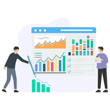 Analyse des ventes du marché  Illustration