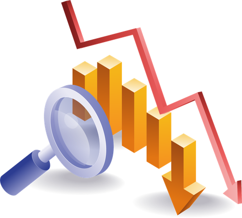 Analyse du déclin du développement des affaires  Illustration