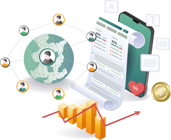 Analyse du développement du réseau d'affaires pour le lancement  Illustration