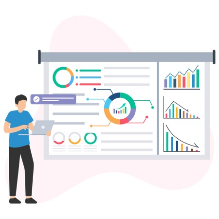 Analyse du tableau de bord des revenus  Illustration