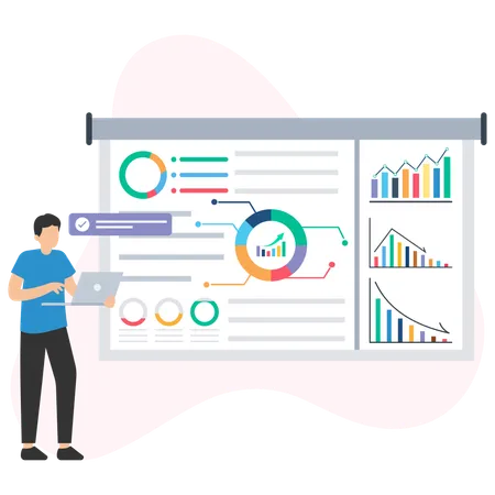 Analyse du tableau de bord des revenus  Illustration