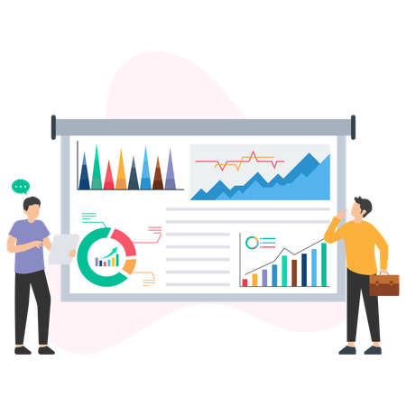 Analyse du tableau de bord des revenus  Illustration