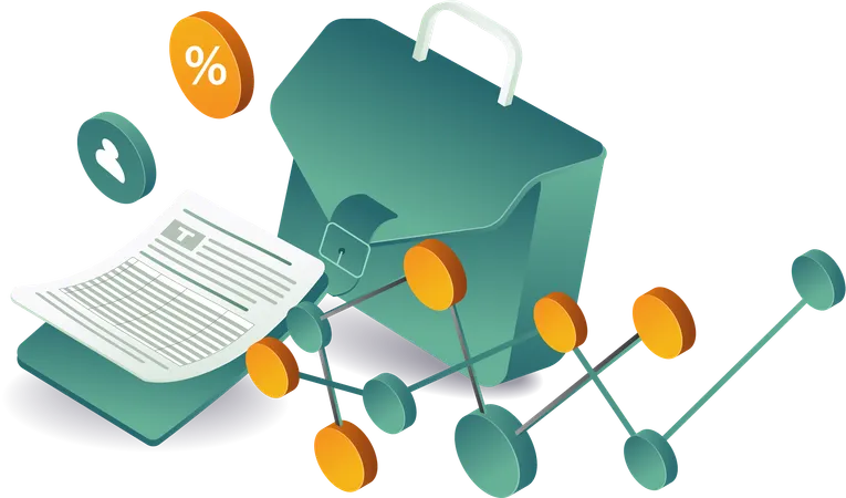 Analyse erfolgreicher Unternehmer  Illustration