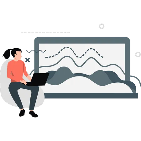 Tableau d'analyse financière des femmes  Illustration