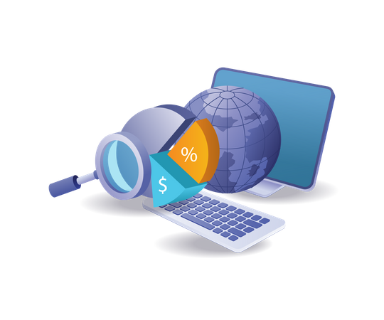 Analyse informatique des données mondiales  Illustration