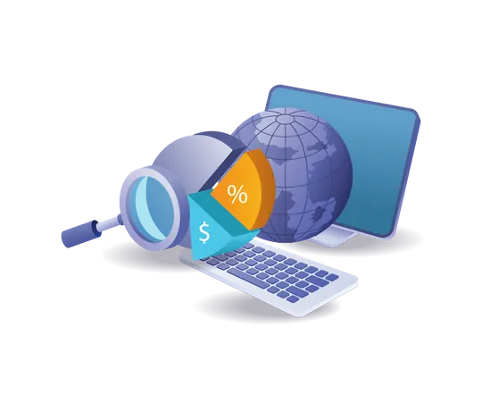 Analyse informatique des données mondiales  Illustration